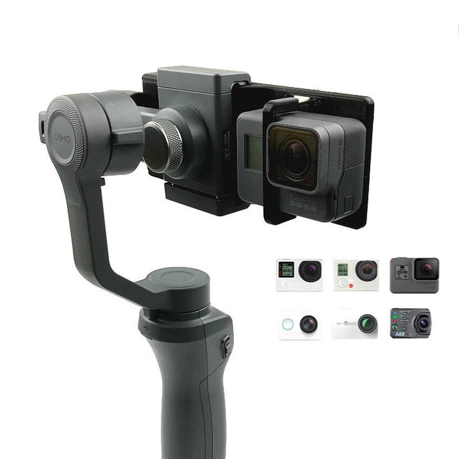 Монтажный адаптер для подключения камеры Go Pro Hero3/4/5/6 Yi с Osmo Mobile 1 2 | Электроника