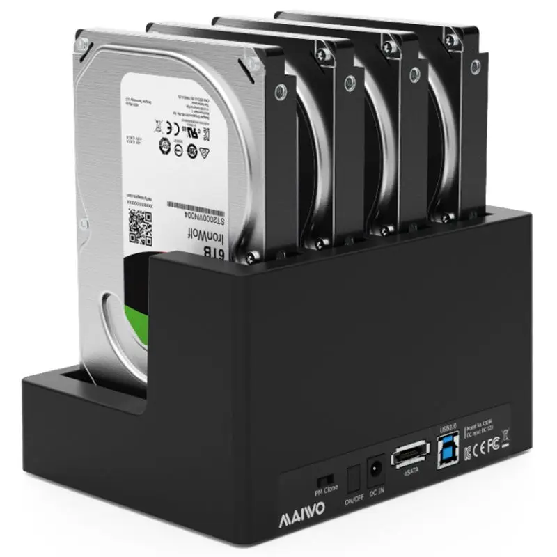 MAIWO HDD корпус для 2 5/3 5 дюймов HDD/SSD USB 3 0 SATA I/II/III четыре отсека док станция