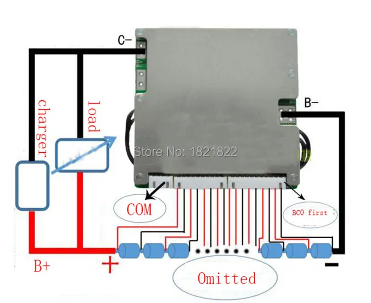 Смарт bms 18 S 50A литий ионный смарт pcm с android Bluetooth приложение UART bluetooth wi программное