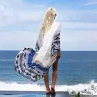 Новое горячее Лето женский купальный костюм сексуальное бикини в стиле бохо 2019 купальники накидка от солнца пляжное белое длинное шифоновое платье