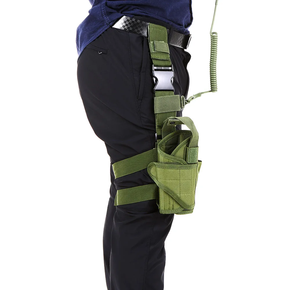 

Adjustabl Tactical Drop Leg Thigh Holster Outdoor Hunting Tactical Leg Holster Pouch Wrap-around Outdoor Tactical Pouch
