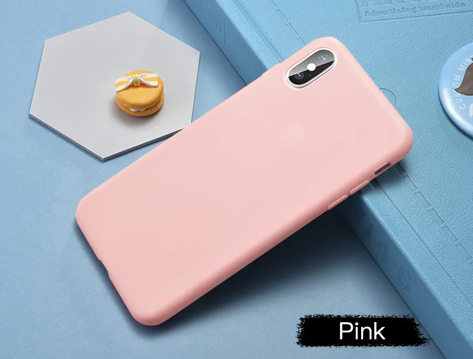 Мягкий чехол для телефона iPhone X XS тонкий силиконовый из ТПУ Apple 7 6S 6 8 Plus