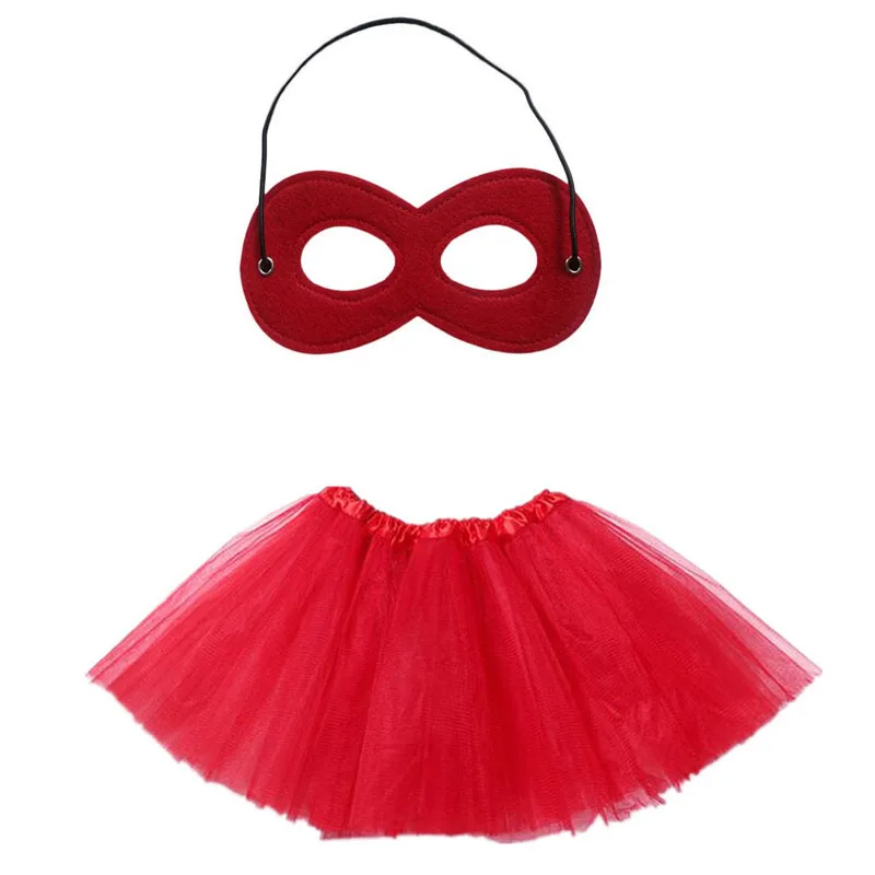 Tutu Skirt with Eye Mask Princess Cosplay Birthday Party Props Halloween Costume For Kids Children Girl Christmas|Костюмы для
