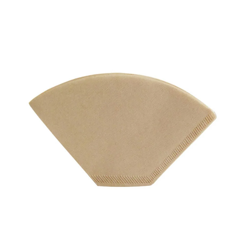 40Pcs Fan-shaped Hand Drip Brew Coffee Filter Home Office Travel DIY Cafe Paper Filters |