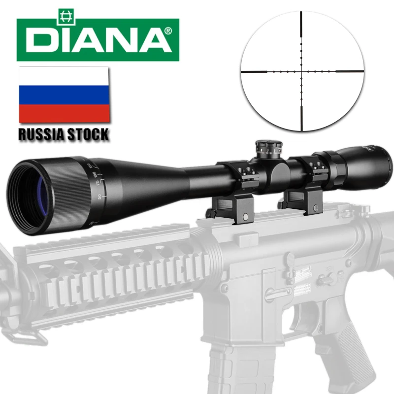 Диана 6 24x42 АО тактический прицел Mil Dot Сетка Оптический Прицел Снайперская