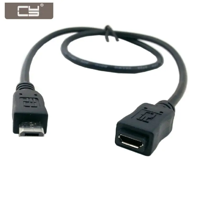 

CYDZ 50 см полный Pin подключен Micro USB 2,0 Тип 5Pin папа к женскому кабелю для планшета и телефона и OTG расширение