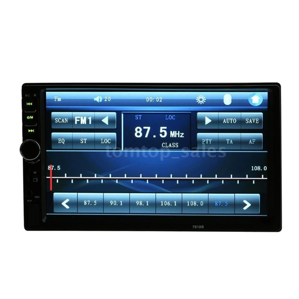 Система мультимедийная автомобильная 7018B 2DIN 7'' LCD сенсорный дисплей MP5