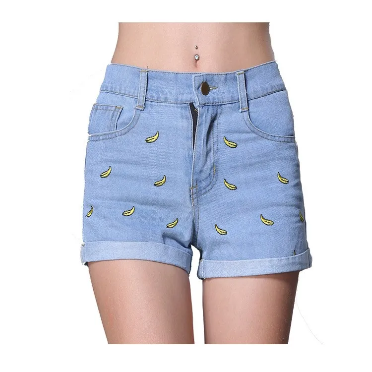 Womens Shorts Summer Fashion Casual Cotton Short Pants Women Clothing Blue Sexy Woman | Женская одежда