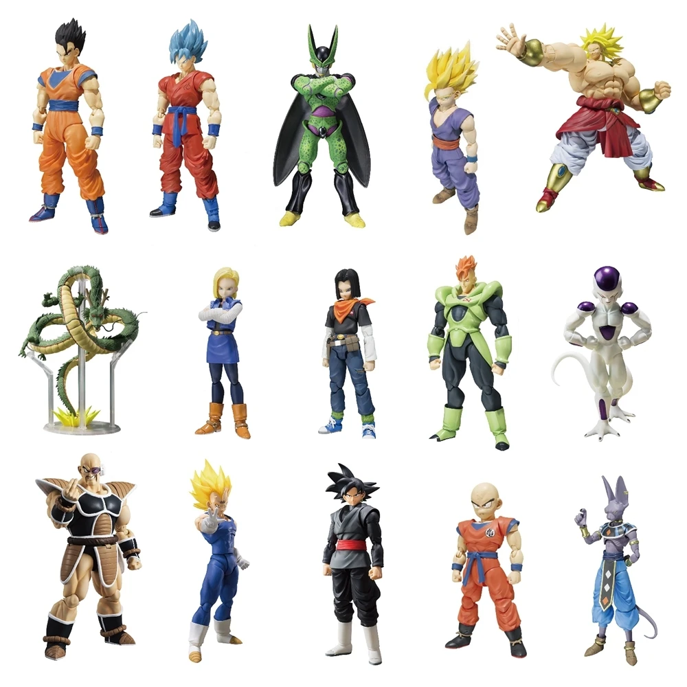Dragon Ball Z Nero Goku Vegeta Android 18 морозильная камера S. h. Figuarts игрушки Figural Коллекция Модель