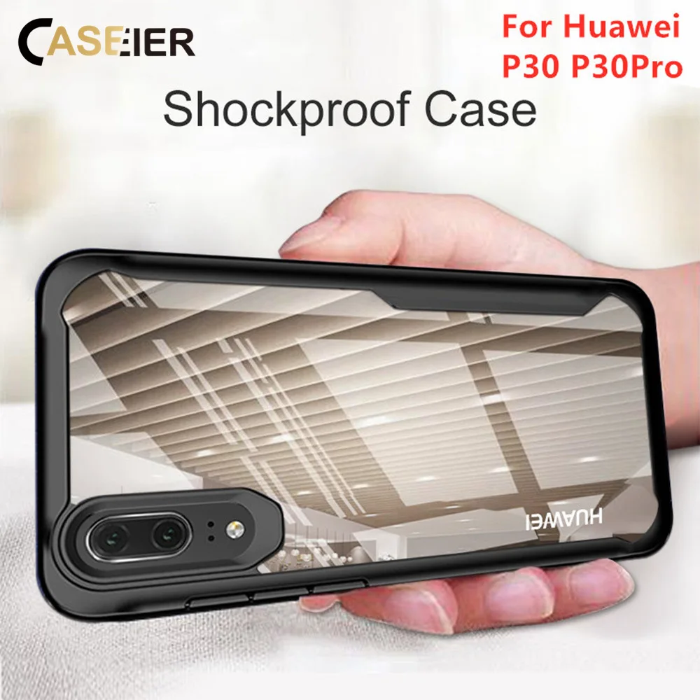 CASEIER TPU Shockproof Case For Huawei Mate 20 10 Lite Pro Phone Cover Honor V20 P30 P20 Funda Covers |