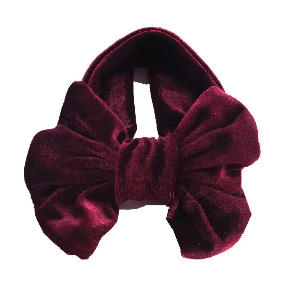 

Cute Soft Baby Girls Kids Toddler Bow Hairband Headband Turban Knot Head Wrap