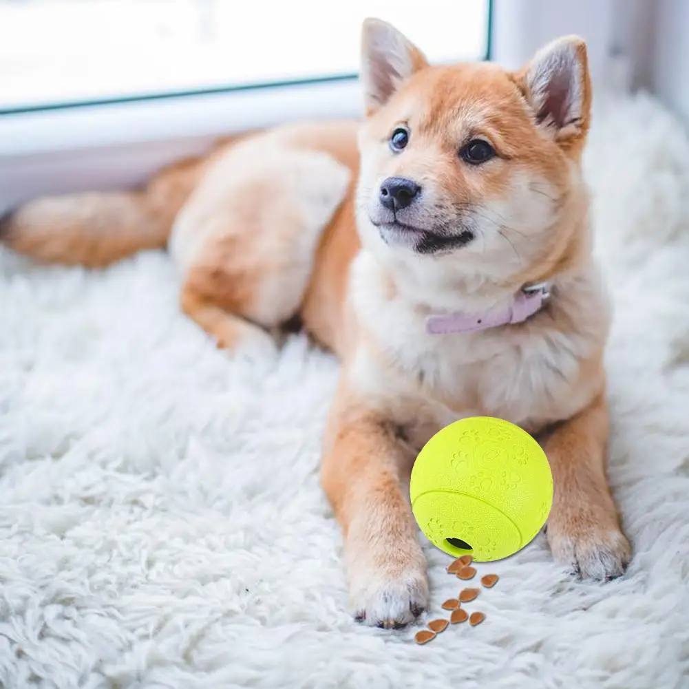 Интерактивная резиновая игрушка для домашних животных дозатор еды собак