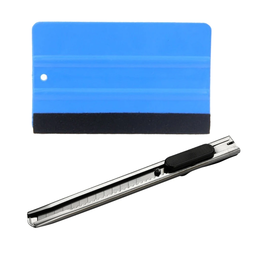 2 шт. стеклянная Защитная Пленка Установка набор инструментов скребок резак для