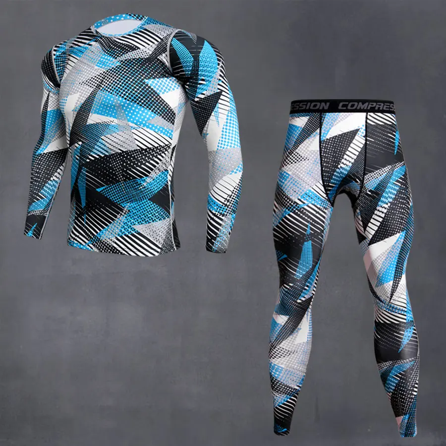 2019 компрессионный комплект мужские камуфляжные спортивные Леггинсы Мужская