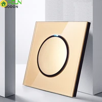champagne gold and white glass switch 1 gang 2 gang 3 gang 4 gang switch panel wall type 86 with led tv phone socket 36 styles