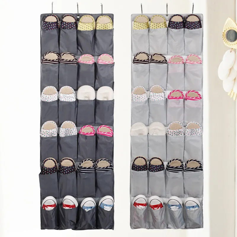 Пятно 24 Сетки Ткань Оксфорд двери хранения подвесная сумка многослойная Сумка