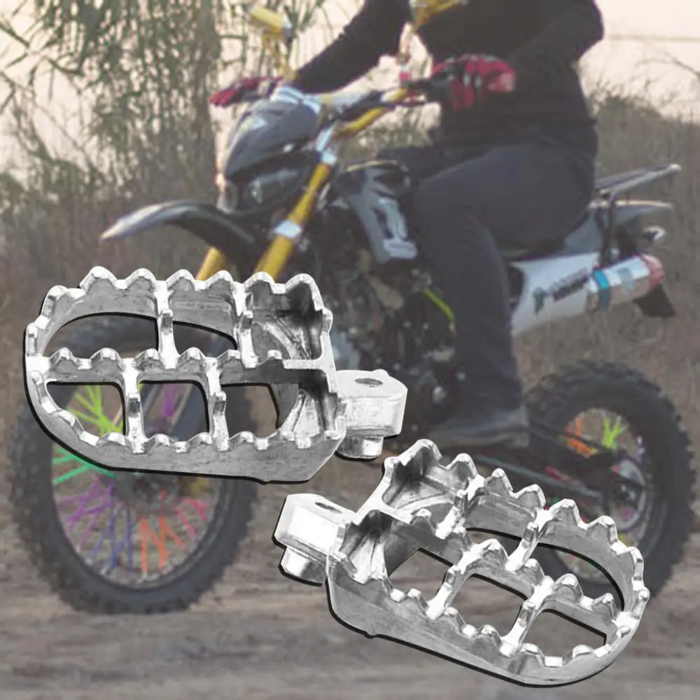 1 пара алюминиевые широкие колышки для мотокросса Подножка Honda CR CRF XR 50 70 80 100