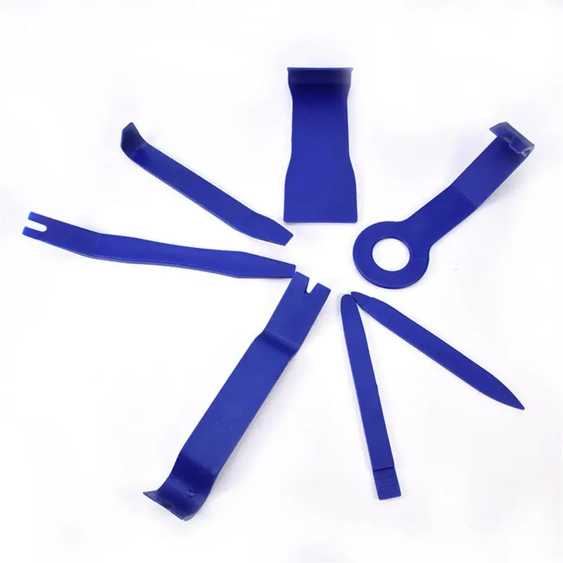 

Portable Car Dash Moulding Car Door Clip Panel DVD Audio Disassembly Tools Audio Repair Tool Car Audio Removal Tools 7Pcs/Set
