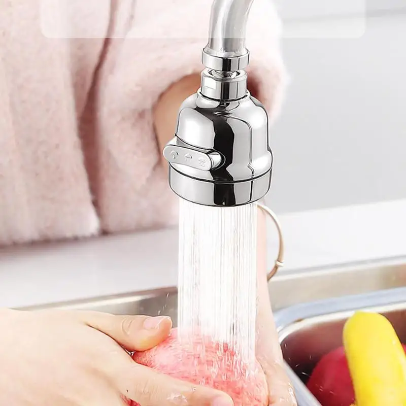 

360 Degree Rotate Swivel Faucet Nozzle Filter Adapter Rotatable Tap Aerator Kitchen Sink Shower Bubbler Sprayer Faucet Connector