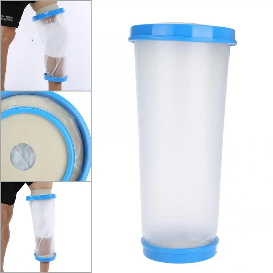 Support Belt Waterproof Cast Bandage Protector Wound Fracture Knee Cover for Shower Adult Correction | Красота и здоровье