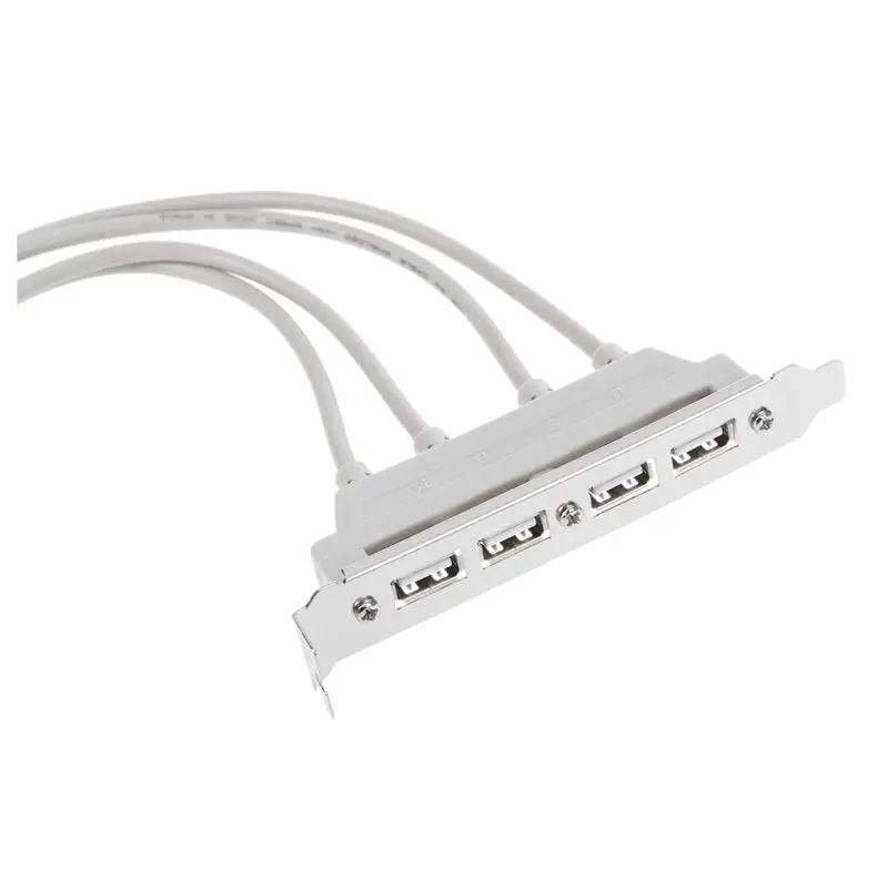 Двойная материнская плата 9Pin заголовок в 4 порта USB 2 0 Женский кабель кронштейн PCI