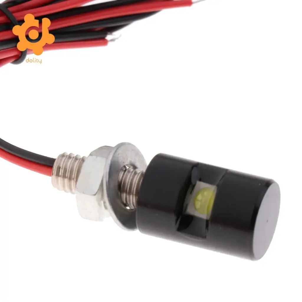 Baoblaze 2 шт. белый мотоцикл винт SMD светодиодный лампа на болтах номерного знака