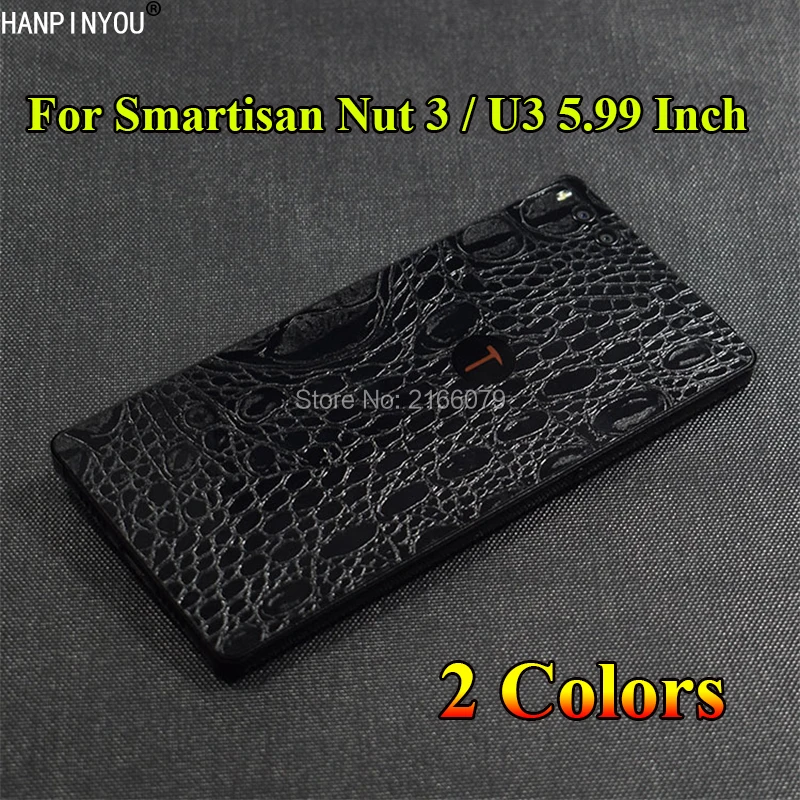 For Smartisan Nut 3 Nut3 / U3 5.99&quot Crocodile Snake Skin Pattern Leather Full Body Back Cover Matte Decals Wrap Sticker Film |