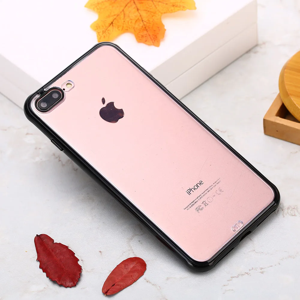 KISSCASE цветной чехол для телефона iPhone 7 8 Plus X XS MAX XR противоударный прозрачный мягкий