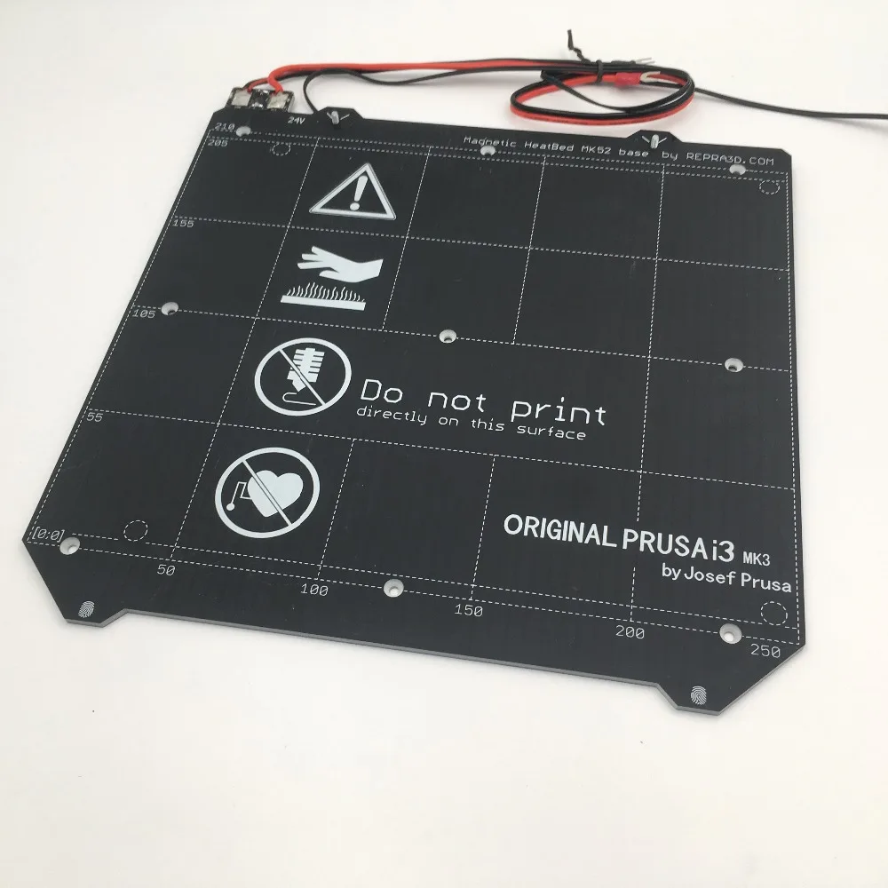 Запчасти для 3D принтера Clone I3 Mk3 принтер с подогревом Магнитный Mk52 Heatbed 24V в