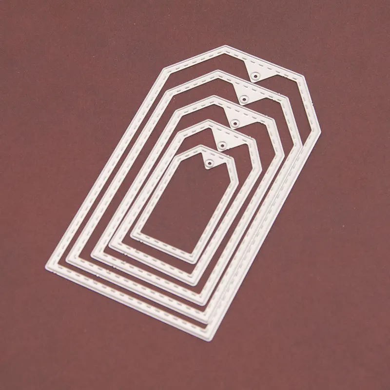 5 шт. квадратные этикетки штампы и металлические трафареты для сделай сам