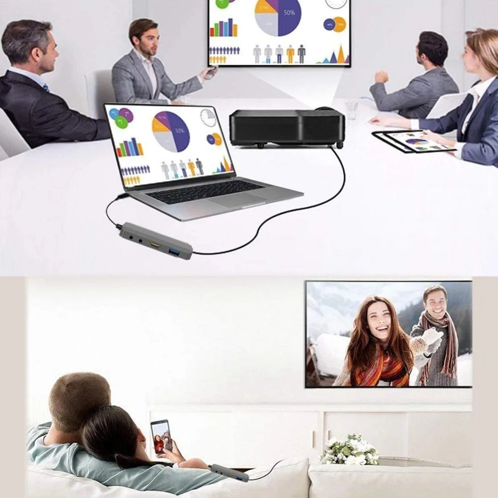 Usb type C концентратор аудио адаптер DEX режим для Samsung Galaxy S8 Note 8 с 4K HDMI RJ45 1000 Мбит/с USB 3 0