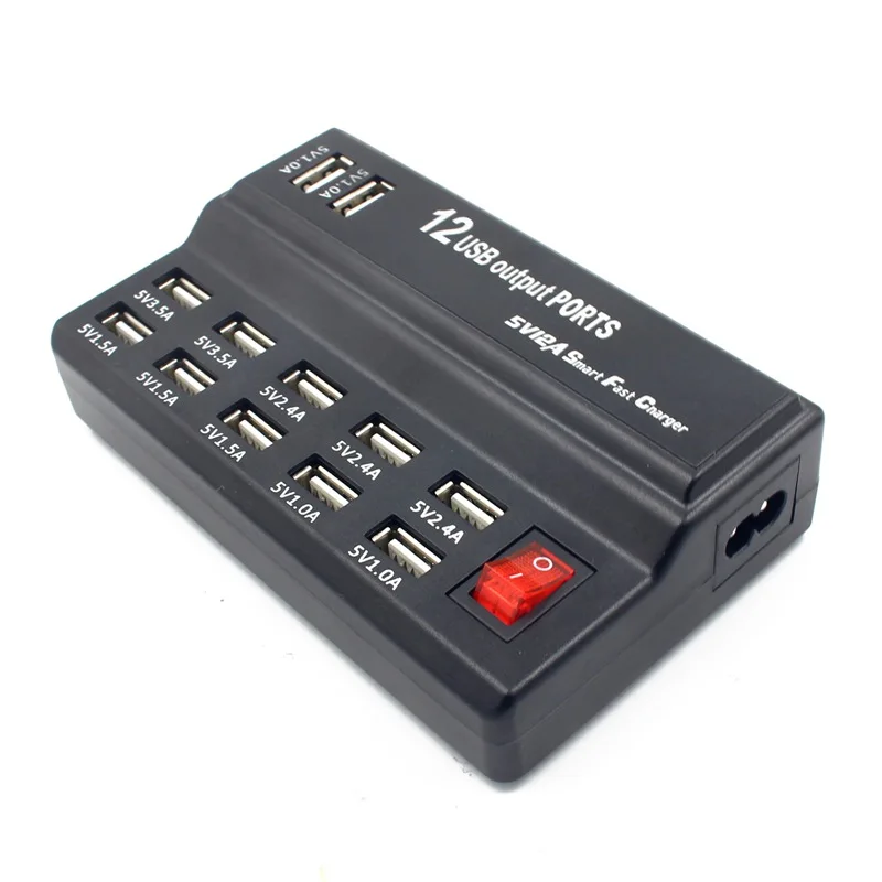 HUB10 12A умная зарядная станция USB быстрое зарядное устройство для мобильного