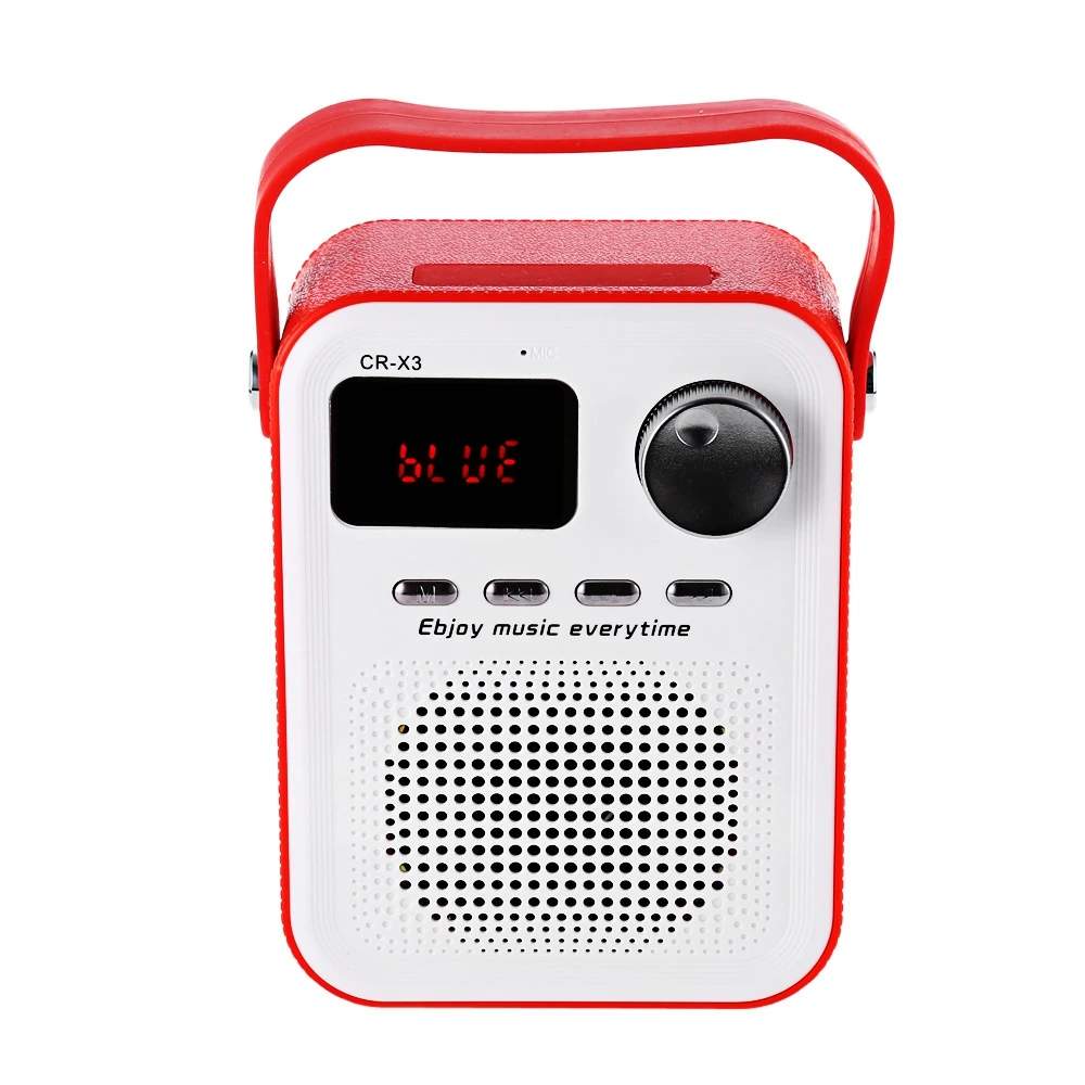 Новый CR-X3 FM радио Беспроводной Bluetooth Динамик с TF слот для карты AUX Вход USB Порты и