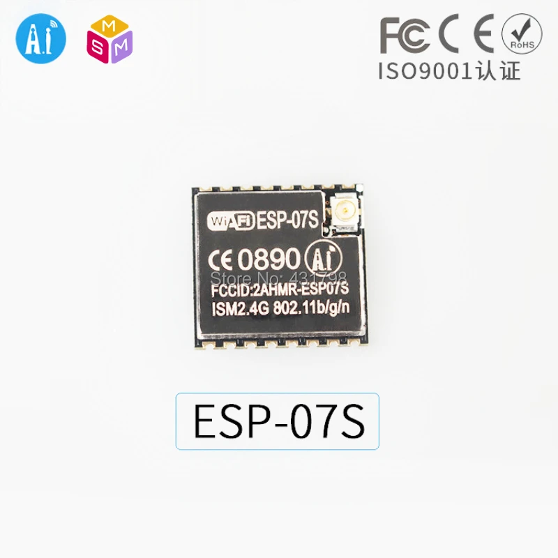 Модуль AIoT Ai-Thinker ESP8266 serial to WiFi Беспроводная Прозрачная передача ESP-01S/07S/12S разъем