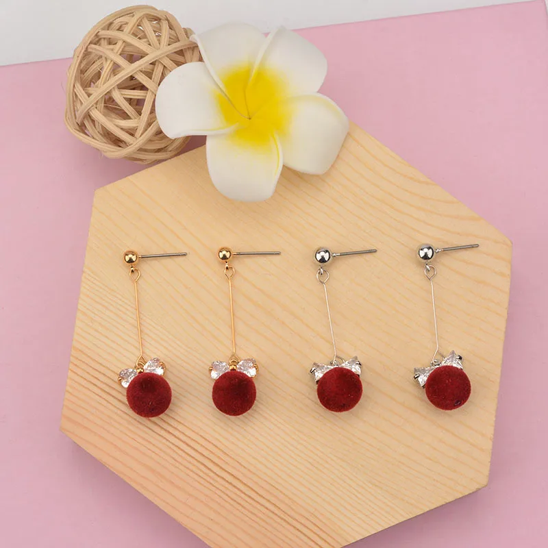 Красный венонат Bobbles Висячие серьги для женщин 1 пар/уп. длинные модные ювелирные