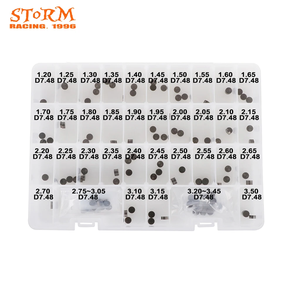 

Motorcycle 141 Pcs Engine Part 7.48mm Valve Shims Kit For Honda CB 600F 900F CBR 1000RR 1100XX 600F2 F3 F4 F4I 600RR 900 929 954