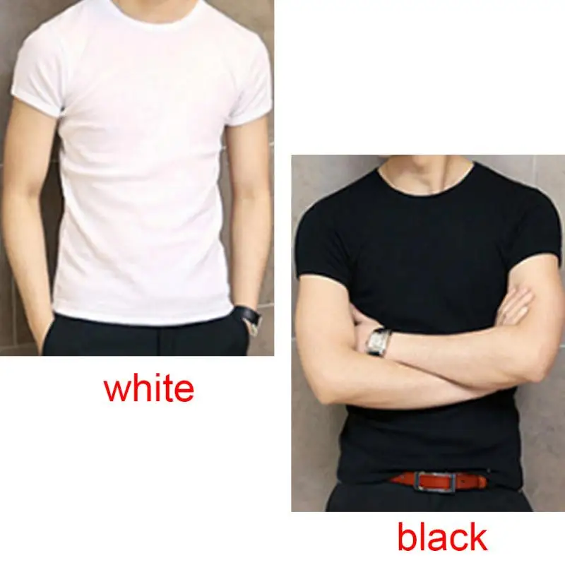 2018 простая Летняя мужская футболка с коротким рукавом и круглым воротником новая