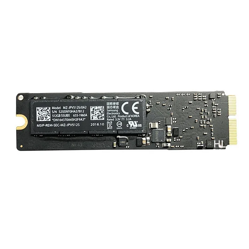 Оригинальный твердотельный накопитель 2015 2017 128 ГБ 256 512 ТБ для Macbook Air &amp Pro Retina 11