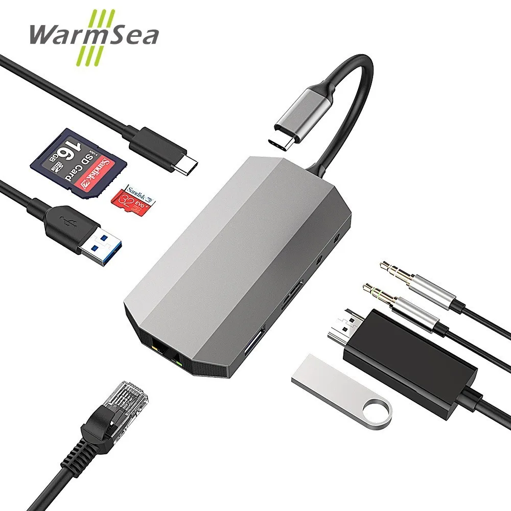 Док станция Dex для Samsung Note 8 S8 S9 + USB Тип C концентратор аудио Thunderbolt 3 адаптер с 4K HDMI