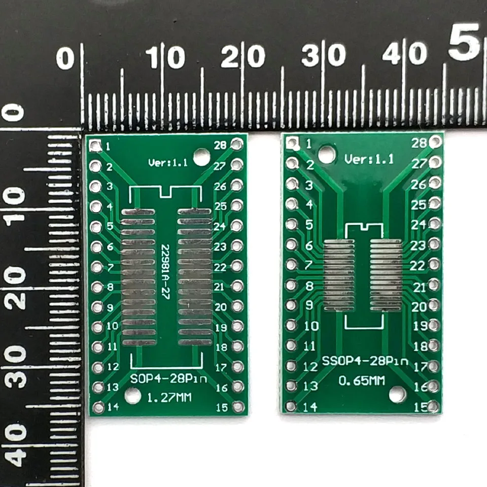 10 шт. адаптер SSOP28 SOP28 TSSOP28 в DIP28 плата PCB 0 65/1 27 мм|Запасные части| |