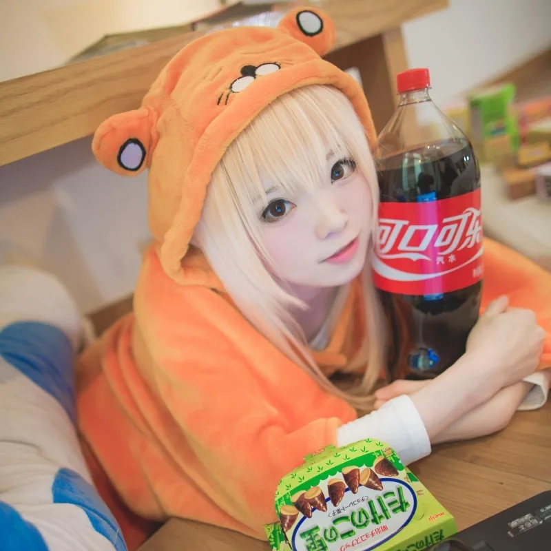Himouto умару чан косплей костюм женский плащ одеяло мягкие фланели мультяшные