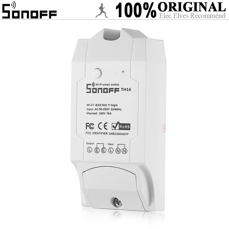 SONOFF TH16 контроль температуры и влажности WiFi умный переключатель для умного дома