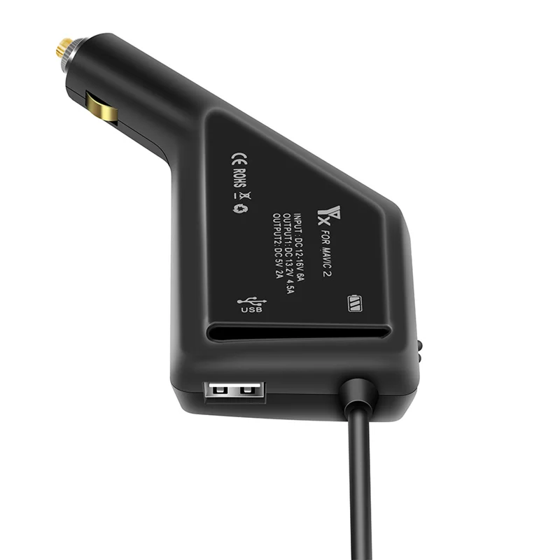 Автомобильное зарядное устройство Mavic 2 Pro/Zoom с дистанционным управлением для