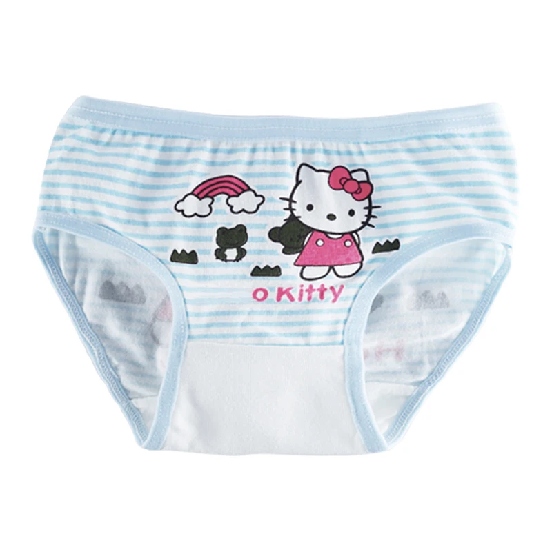 4 шт./лот Хлопок новые модные трусы для девочек с рисунком детские трусики детское