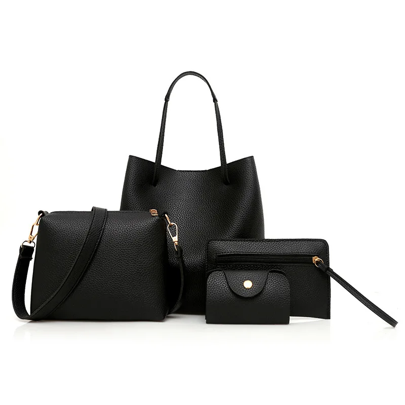 Женские сумки 4 шт./компл. через плечо из искусственной кожи OL Tote/сумка-мессенджер