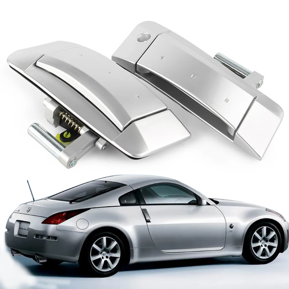 Пара правый и левый внешний Silver дверные ручки для Nissan 350Z 2003 2004 2005 2006 2007 2008 2009