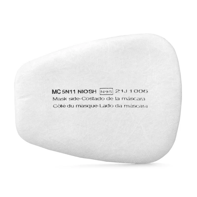 20PCS 5N11 Particulate Cotton Filter For Respirator Gas Dust Mask White 6200 | Инструменты