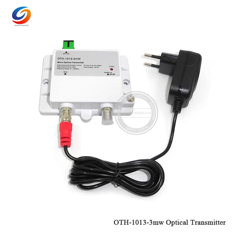 Высокое качество мини микро OTH 1013 3mW оптический передатчик CATV 1310nm 1550nm FTTH 12V DC