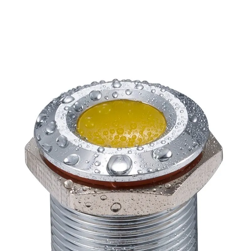 Free shipping 1PCS 12MM Purple white red waterproof small LED Metal indicator light | Лампы и освещение