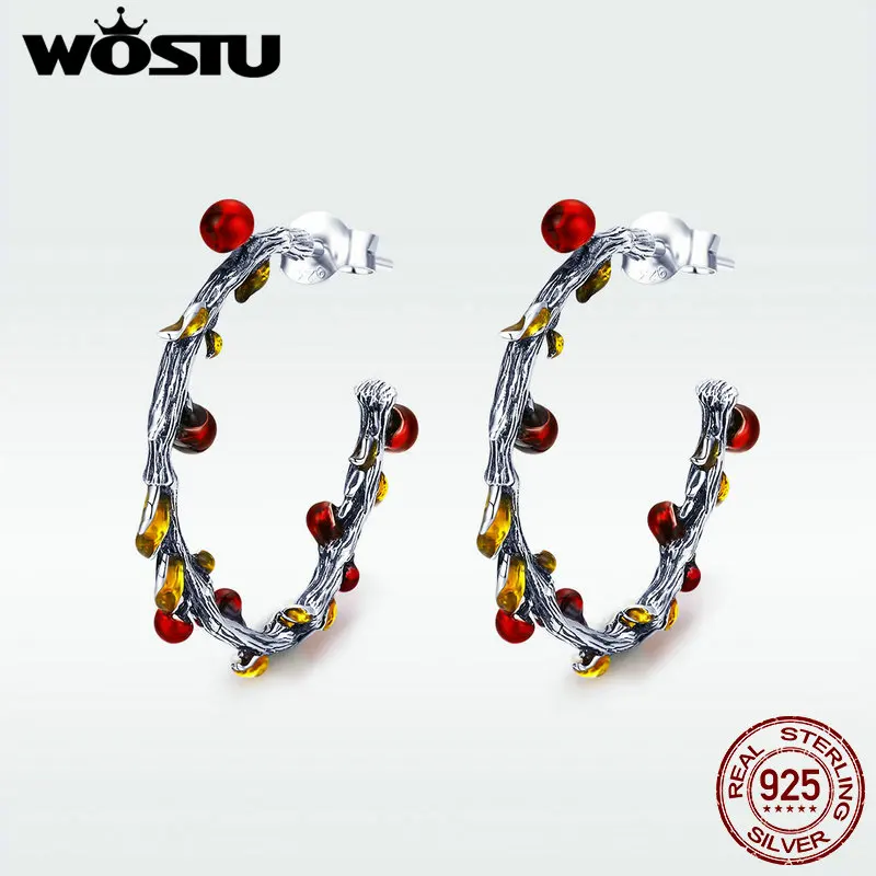 WOSTU 2020 Новое поступление новые серьги гвоздики из стерлингового серебра 925 пробы